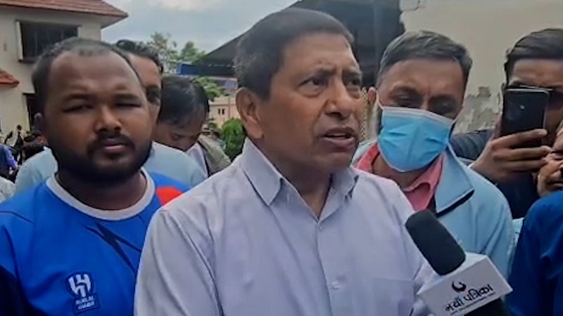 NarayanKaji-Shrestha-Condemns-Singhadurbar-Arson